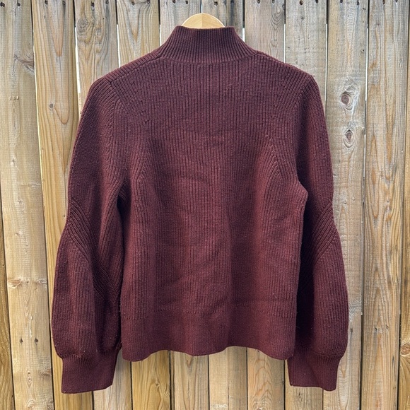 & Other Stories Rich Burgundy Turtleneck Sweater - Picture 6 of 6